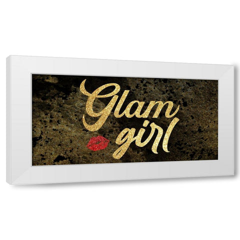 Glam Girl 2 White Modern Wood Framed Art Print by Prime, Marcus