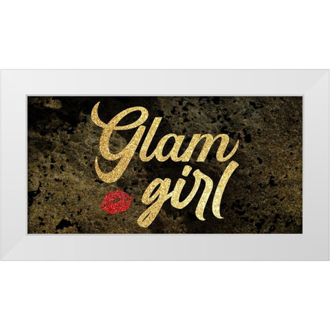 Glam Girl 2 White Modern Wood Framed Art Print by Prime, Marcus