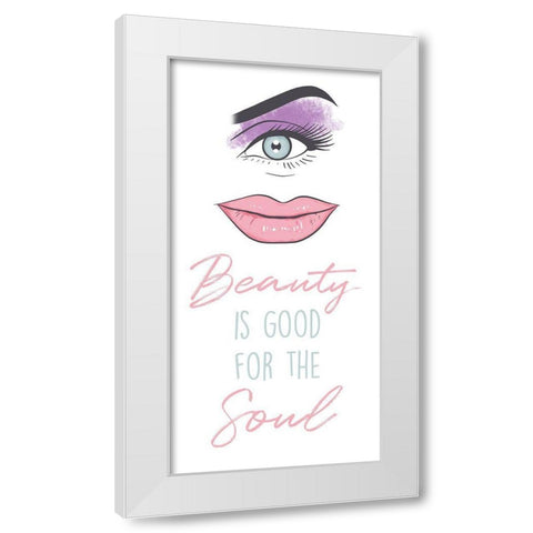 Beautiful Soul White Modern Wood Framed Art Print by Prime, Marcus