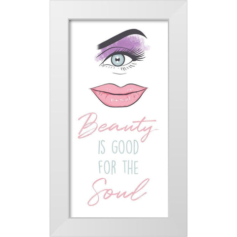 Beautiful Soul White Modern Wood Framed Art Print by Prime, Marcus