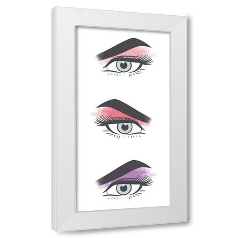 Eye Catching White Modern Wood Framed Art Print by Prime, Marcus