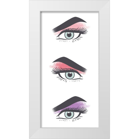 Eye Catching White Modern Wood Framed Art Print by Prime, Marcus