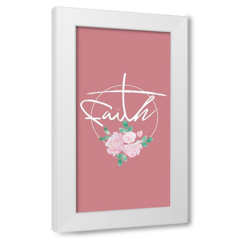 Beautiful Faith White Modern Wood Framed Art Print by Prime, Marcus