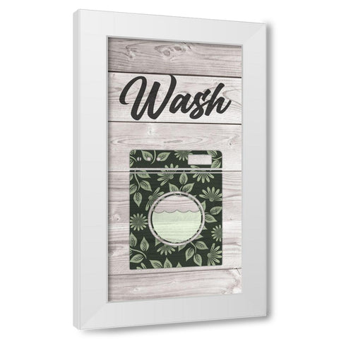 Wash Wood White Modern Wood Framed Art Print by Prime, Marcus