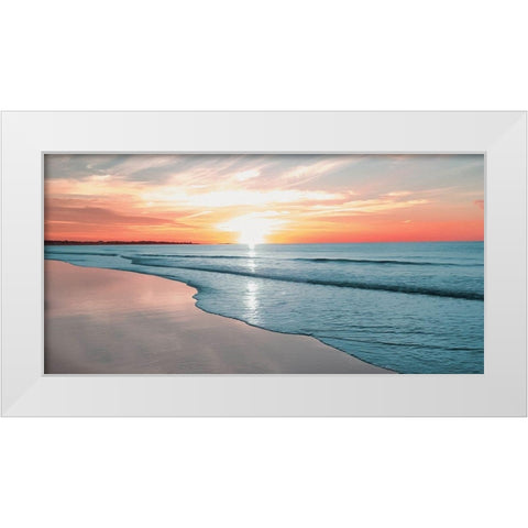Relaxing Sunrise White Modern Wood Framed Art Print by Prime, Marcus