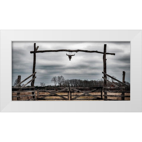 Cattle Ranch White Modern Wood Framed Art Print by Prime, Marcus