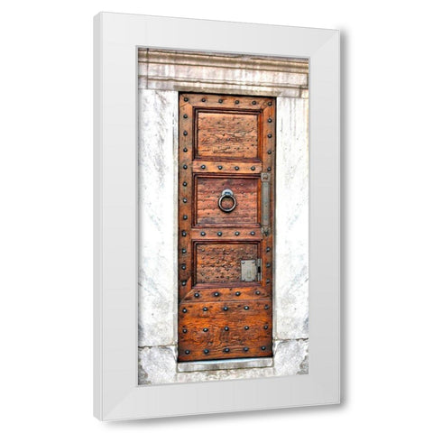 Welcoming Door White Modern Wood Framed Art Print by Prime, Marcus
