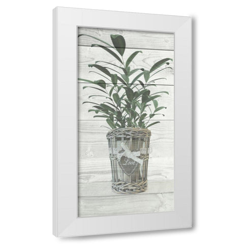 Loving Plant White Modern Wood Framed Art Print by Prime, Marcus