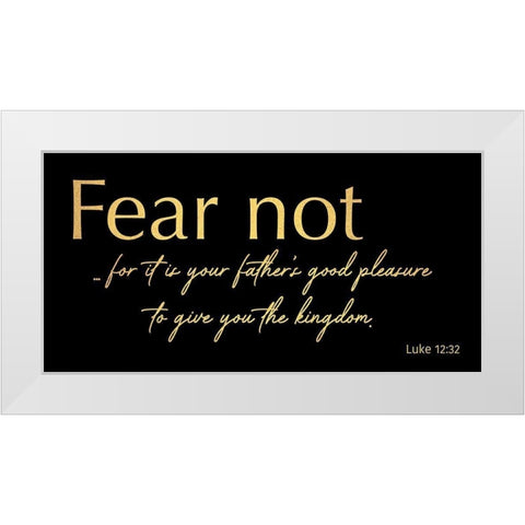 Fear Not 2 White Modern Wood Framed Art Print by Prime, Marcus