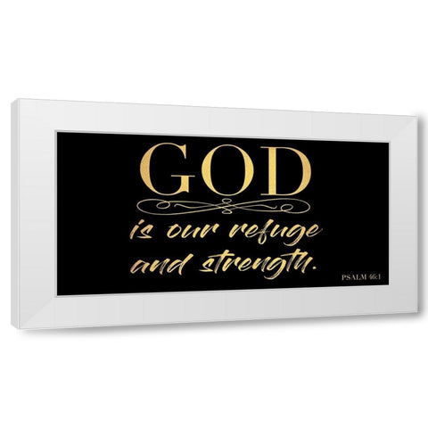 Refuge And Strength 2 White Modern Wood Framed Art Print by Prime, Marcus
