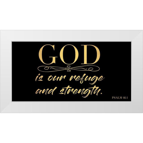 Refuge And Strength 2 White Modern Wood Framed Art Print by Prime, Marcus