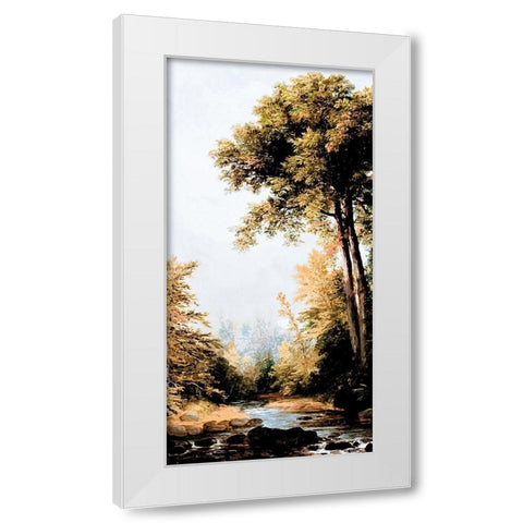 Hidden Creek White Modern Wood Framed Art Print by Prime, Marcus