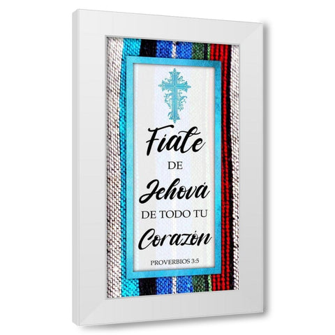 Fiate De Jehova White Modern Wood Framed Art Print by Prime, Marcus