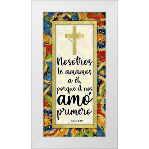 Amo Primero White Modern Wood Framed Art Print by Prime, Marcus