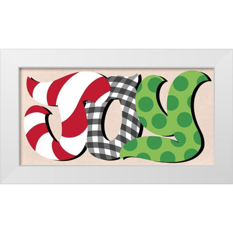 Wrapped Joy White Modern Wood Framed Art Print by Prime, Marcus