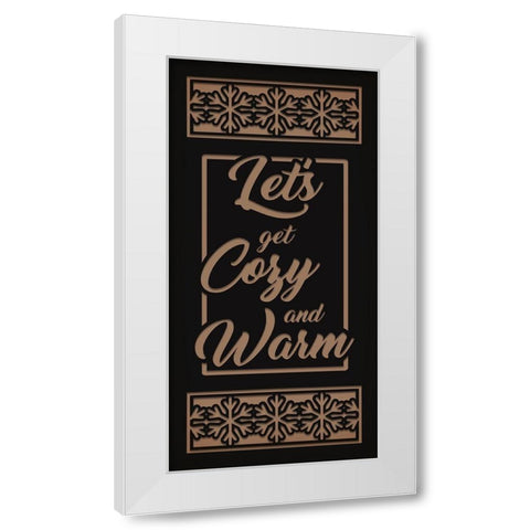 Cozy And Warm White Modern Wood Framed Art Print by Prime, Marcus
