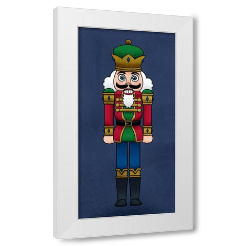 Nutcracker Prince White Modern Wood Framed Art Print by Prime, Marcus