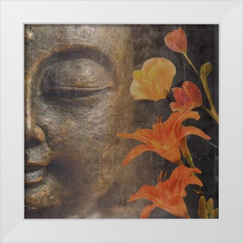 Floral Zen 2 White Modern Wood Framed Art Print by Prime, Marcus