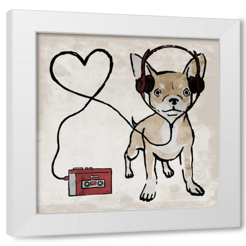 Cool Chihuahua White Modern Wood Framed Art Print by Prime, Marcus
