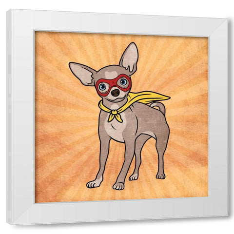 Super Chi White Modern Wood Framed Art Print by Prime, Marcus
