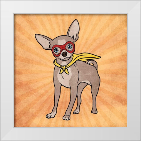 Super Chi White Modern Wood Framed Art Print by Prime, Marcus