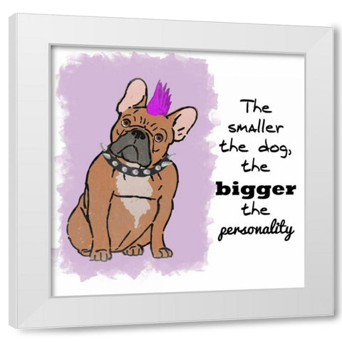 Big Personality White Modern Wood Framed Art Print by Prime, Marcus