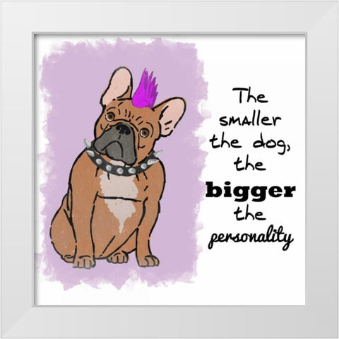 Big Personality White Modern Wood Framed Art Print by Prime, Marcus