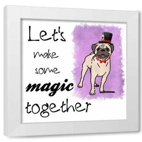 Making Magic White Modern Wood Framed Art Print by Prime, Marcus