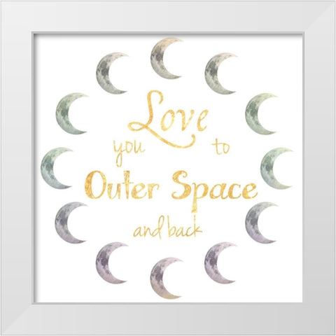 Outer Space And Back 2 White Modern Wood Framed Art Print by Prime, Marcus