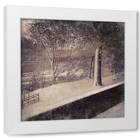 Chilly Evening White Modern Wood Framed Art Print by Prime, Marcus