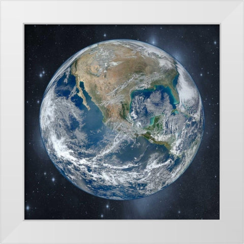 Earth Of Wonder 2 White Modern Wood Framed Art Print by Prime, Marcus