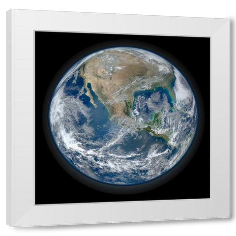 Earth Of Wonder White Modern Wood Framed Art Print by Prime, Marcus