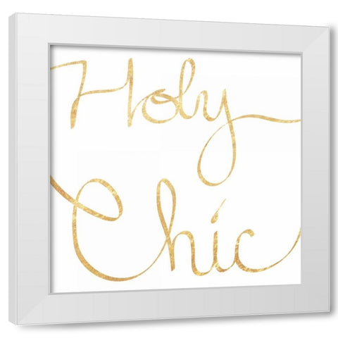 Holy Chic White Modern Wood Framed Art Print by Prime, Marcus