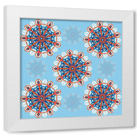 Mandala 1 White Modern Wood Framed Art Print by Prime, Marcus