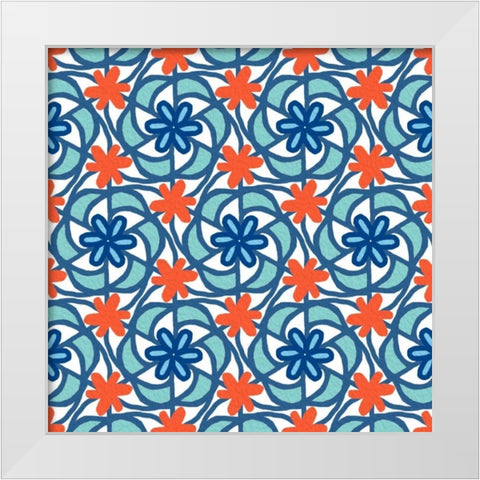 Mandala 2 White Modern Wood Framed Art Print by Prime, Marcus