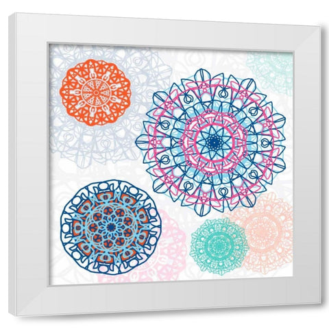 Mandala Dream 1 White Modern Wood Framed Art Print by Prime, Marcus