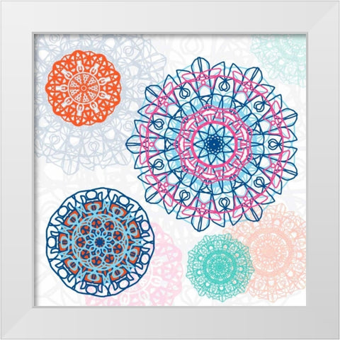 Mandala Dream 1 White Modern Wood Framed Art Print by Prime, Marcus