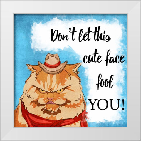 Fooled Cuteness White Modern Wood Framed Art Print by Prime, Marcus