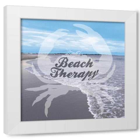 Beach Therapy White Modern Wood Framed Art Print by Prime, Marcus