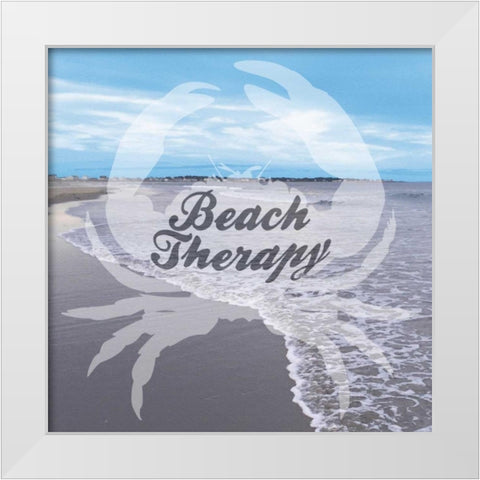 Beach Therapy White Modern Wood Framed Art Print by Prime, Marcus