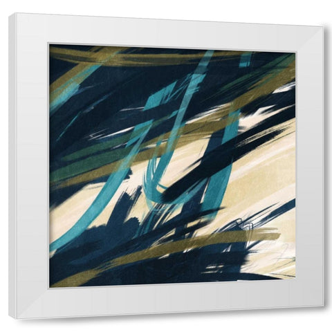 Eternally Slashed White Modern Wood Framed Art Print by Prime, Marcus