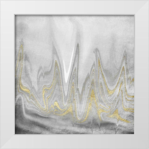Twisted Reality White Modern Wood Framed Art Print by Prime, Marcus