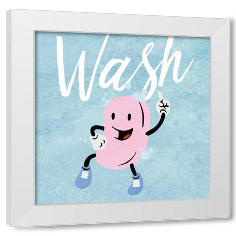 Soap Dance White Modern Wood Framed Art Print by Prime, Marcus