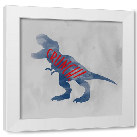 Prehistoric Rawr 2 White Modern Wood Framed Art Print by Prime, Marcus