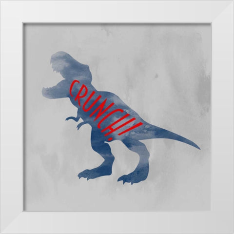 Prehistoric Rawr 2 White Modern Wood Framed Art Print by Prime, Marcus