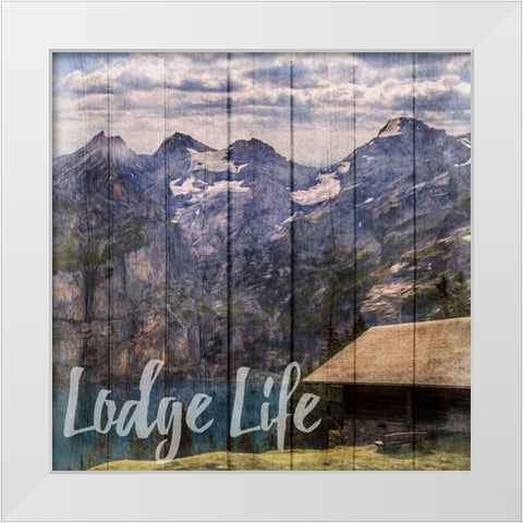 Lodge Dreams White Modern Wood Framed Art Print by Prime, Marcus