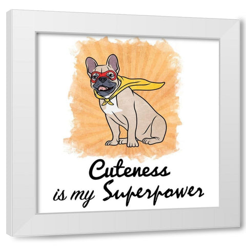 Super Zeus White Modern Wood Framed Art Print by Prime, Marcus