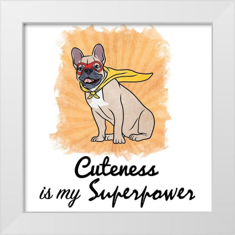 Super Zeus White Modern Wood Framed Art Print by Prime, Marcus