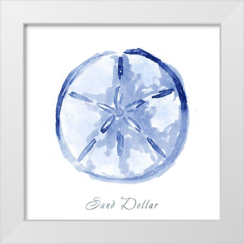 Misty Sand Dollar White Modern Wood Framed Art Print by Prime, Marcus