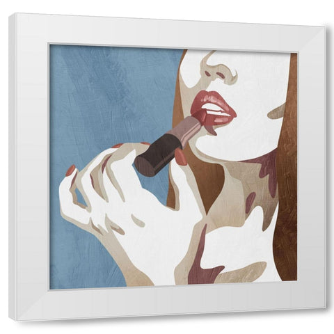 Fahionable Kiss 4 White Modern Wood Framed Art Print by Prime, Marcus